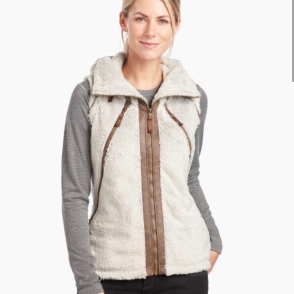 KUHL Flight Vest Ivory Size Medium